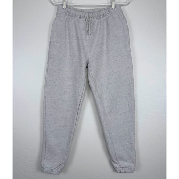Set Active Gray Pull On Jogger Sweatpants Size Small Neutral Relaxed Comfy Basic - Picture 1 of 8